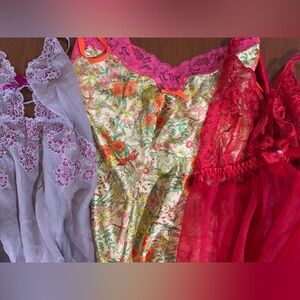 3 piece lingerie bundle Victoria’s Secret and Fredericks women small Valentine's